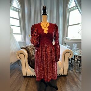 Beautiful dress with lace trim